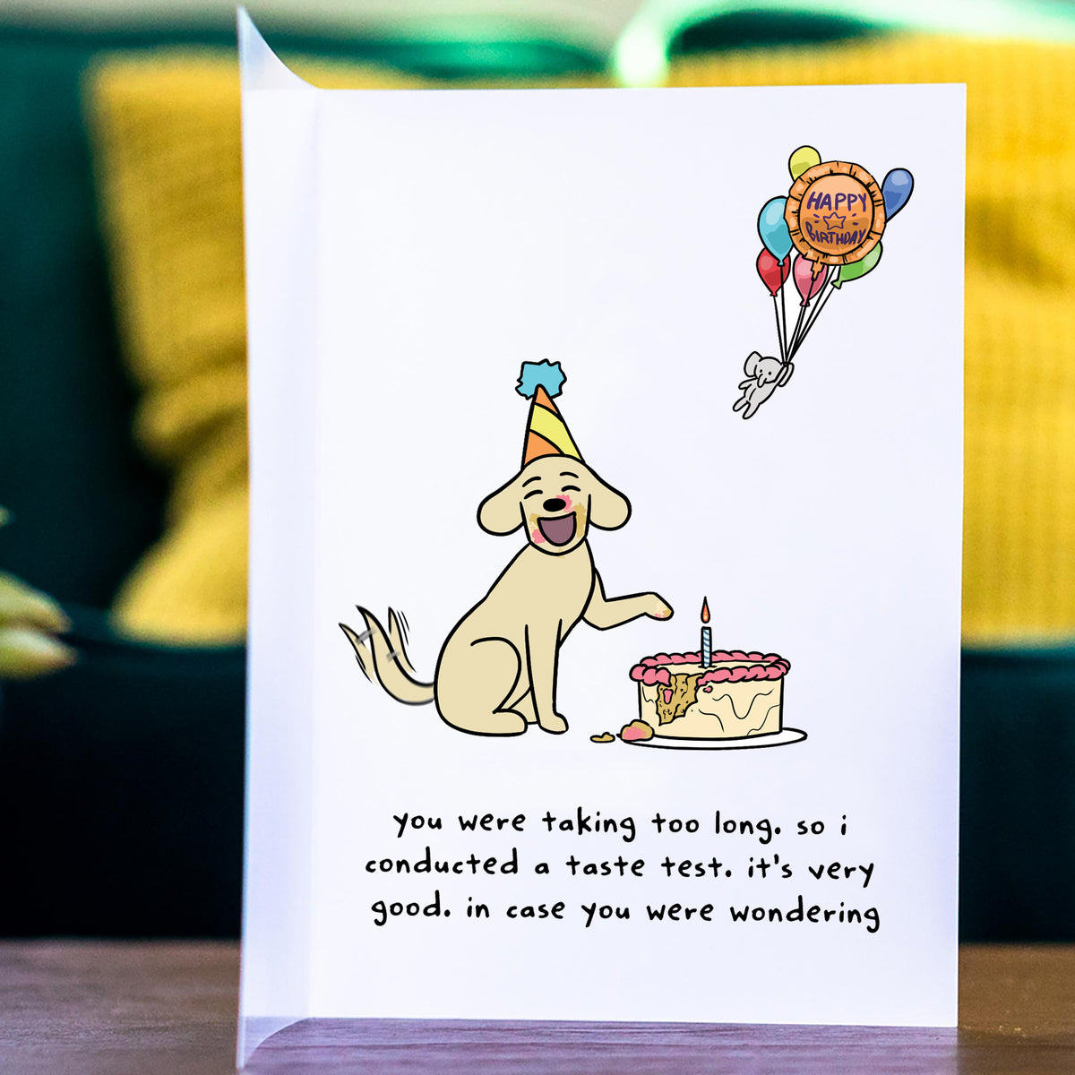 Birthday Card – Thoughts Of Dog