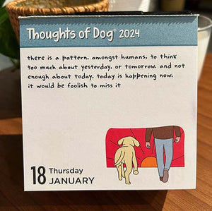 2024 Thoughts of Dog Day To Day Calendar
